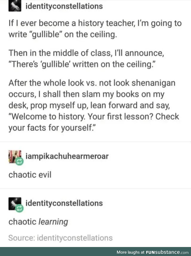 Chaotic Teacher