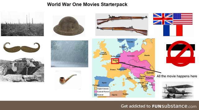 Every World War 1 movie starterpack