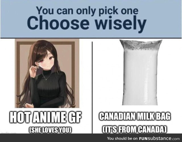 Choose wisely Young one