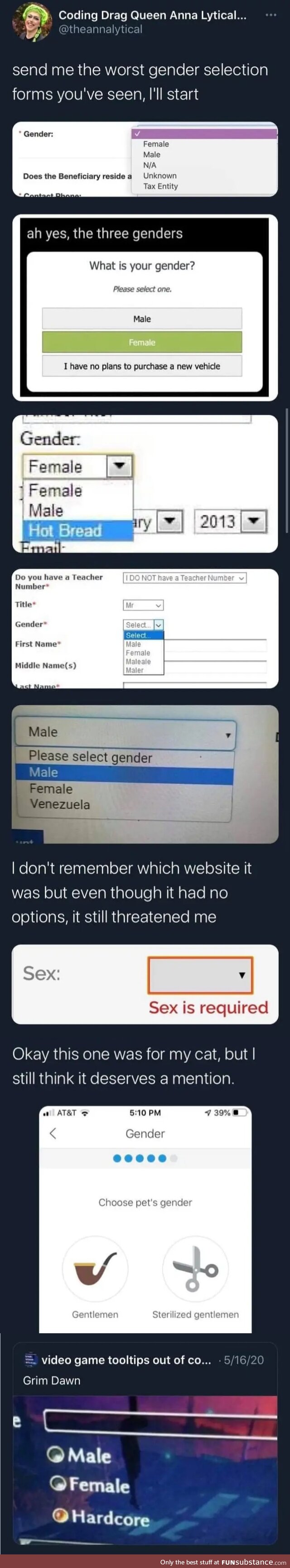 New gender dropped