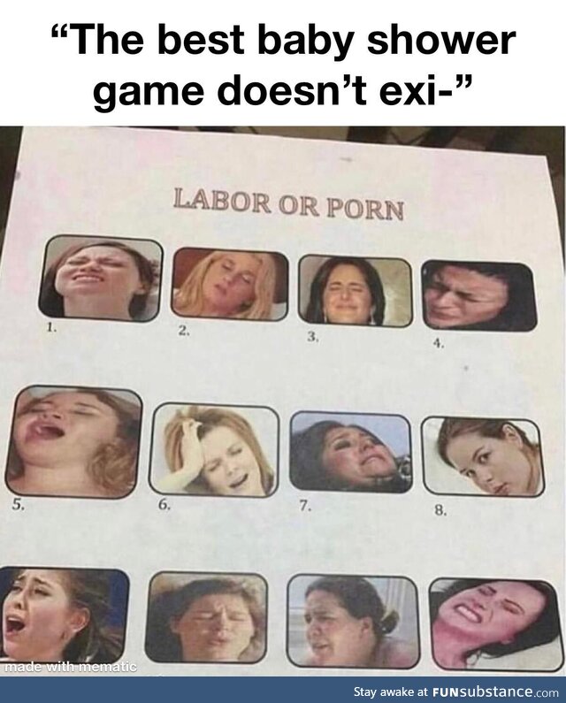 This is an actual baby shower game, but anyways what are your answers?