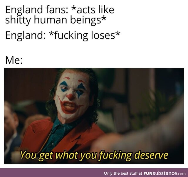 Feels bad for the players, especially the last guy from the England team. The fans got
