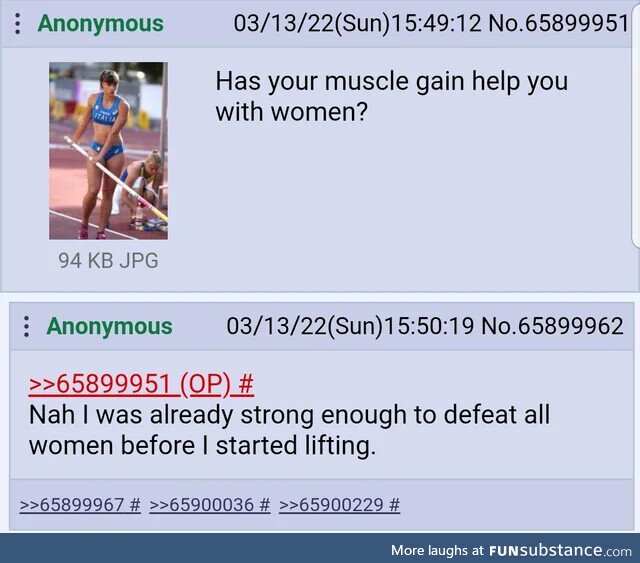 Anon beats off women