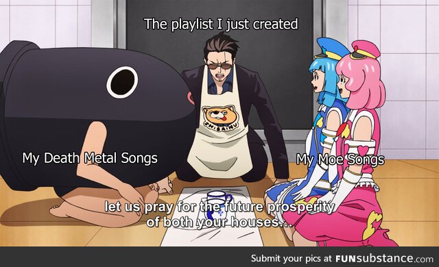 Casually listens to Slipknot's Dragon Maid