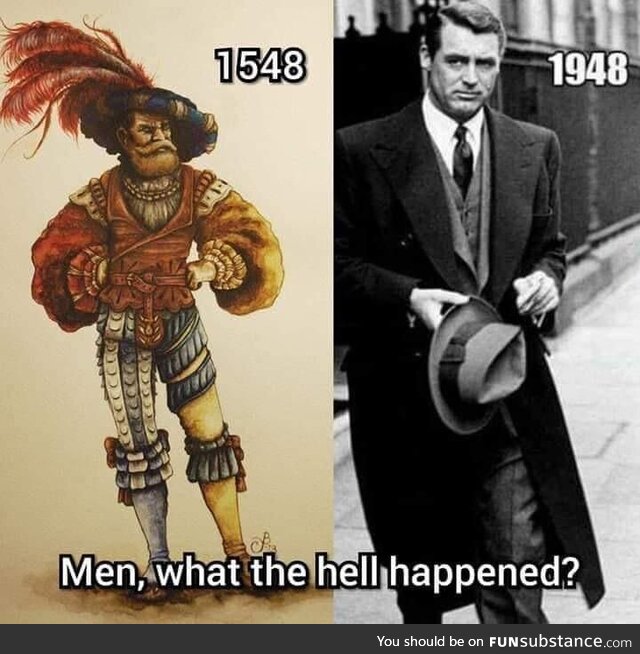 Fashion is a matter of historical perspective