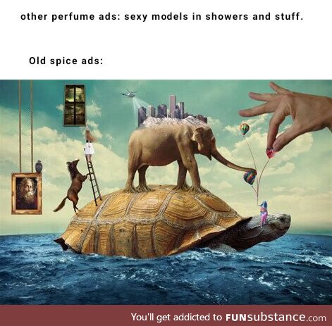 Why are old spice ads so strange though