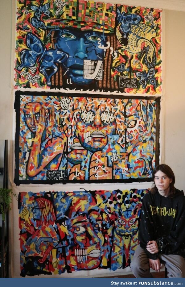 Me with some of my art
