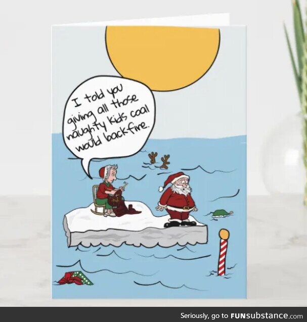 Fiction and reality collide.. In a christmas card?