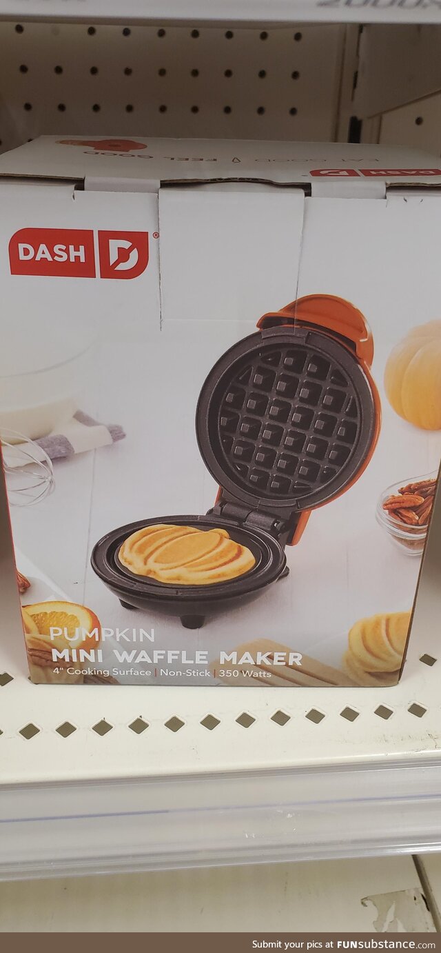 Wondering how the waffle gets it's pumpkin shape