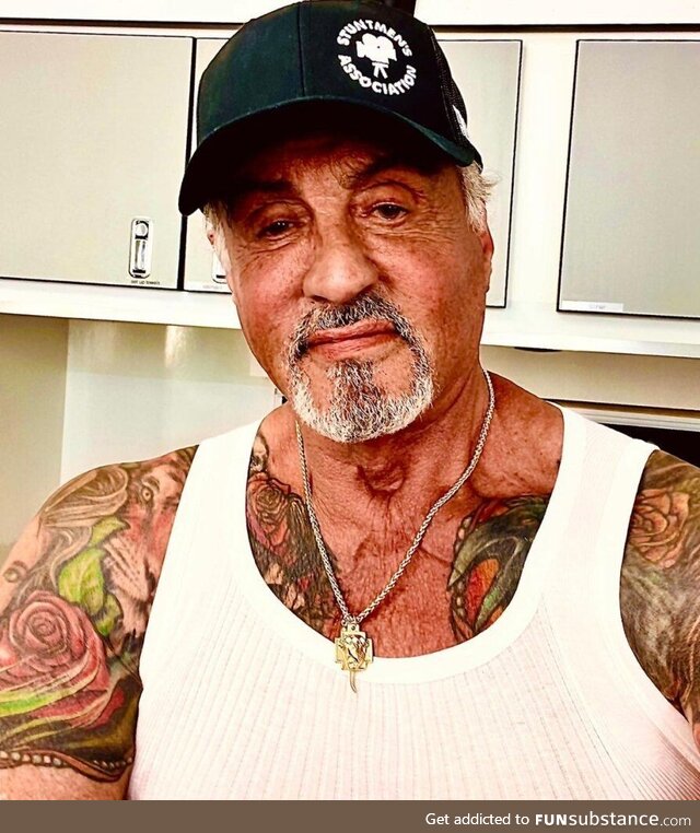 Sylvester Stallone still has wife beater from the 1976 movie Rocky. It's over 40 years
