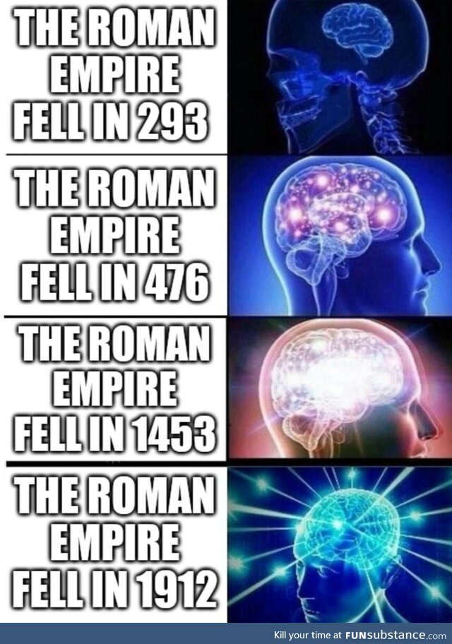 When did the Roman Empire truly fall?