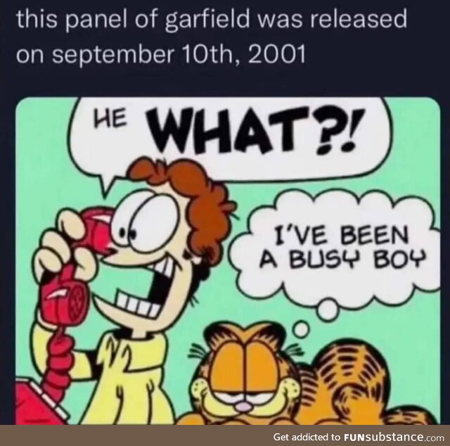Garfield did 9/11