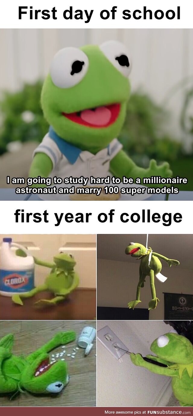 Kinda dark, but baby kermit is wholesome :)