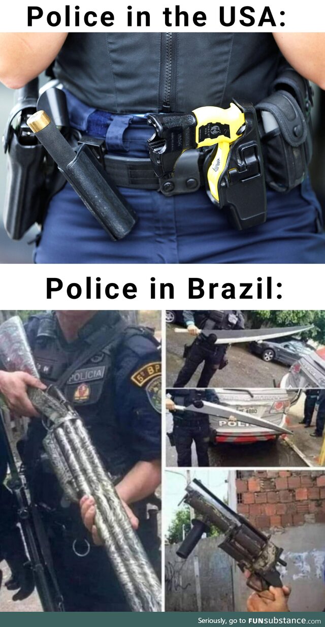 At least Brazil cops look awesome while being corrupt