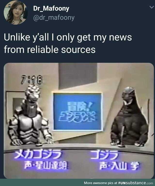 Godzilla retires from destroying buildings to open news station