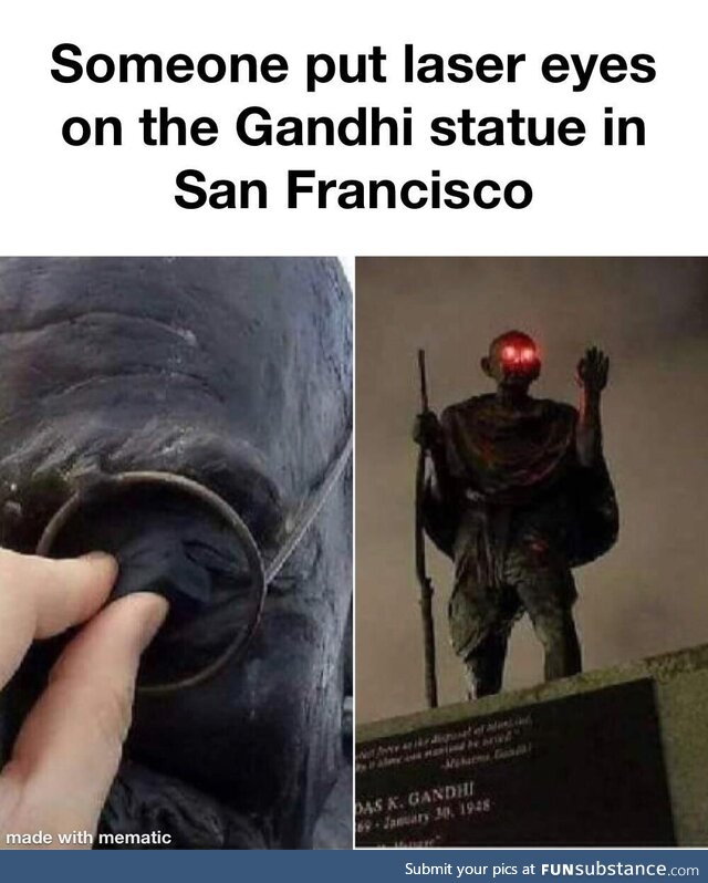 Gandhi sees all