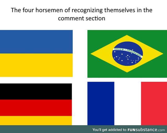 The four horsemen of recognizing themselves in the comment section