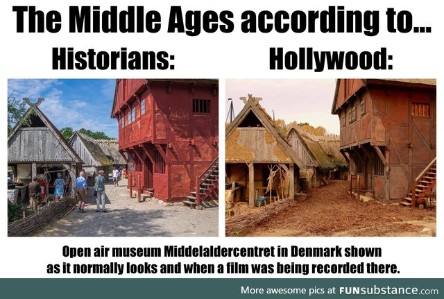 The Middle Ages according to historians VS the Middle Ages according to Hollywood