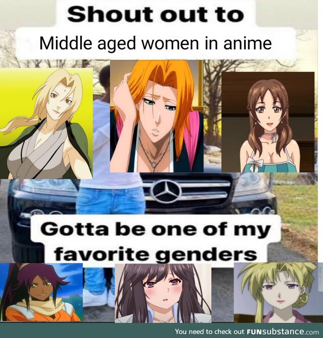 I love middle aged anime womens
