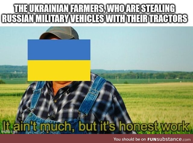 Hippity hoppity, your million dollar military vehicles are now Ukrainian property