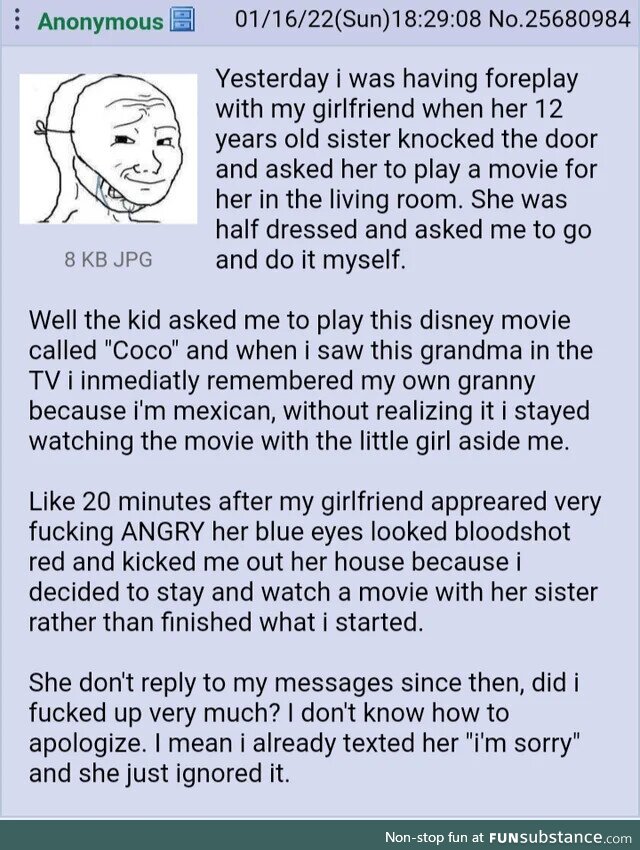 Based Father Material Anon chooses Coco over smashing