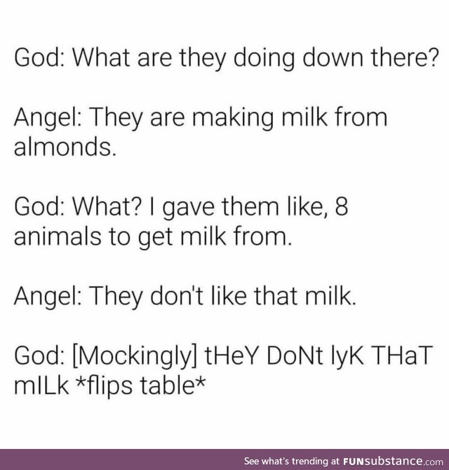 They dont lyk that milk