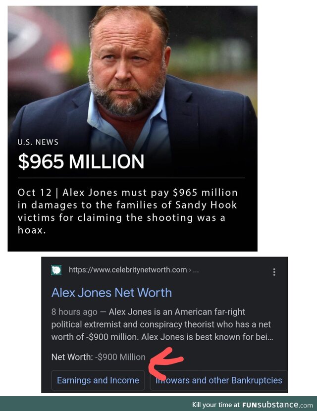 Alex Jones is officially the poorest man in the world