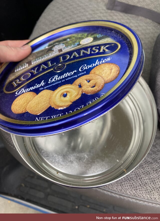 I don’t know how I found one with cookies in it, but they’re gone now. What do I do