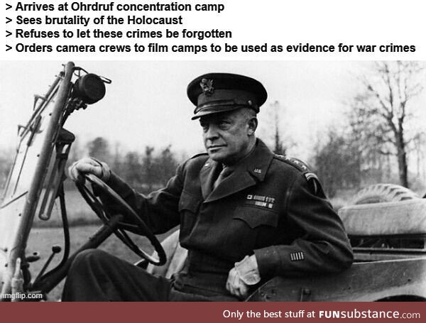 Trying to get rid of the evidence? Not on Mr Eisenhower's watch!