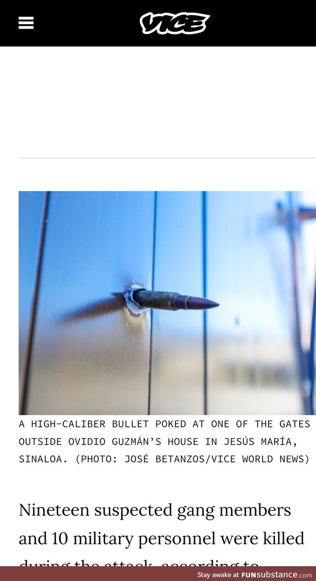 Umm, vice? That's not how bullets work