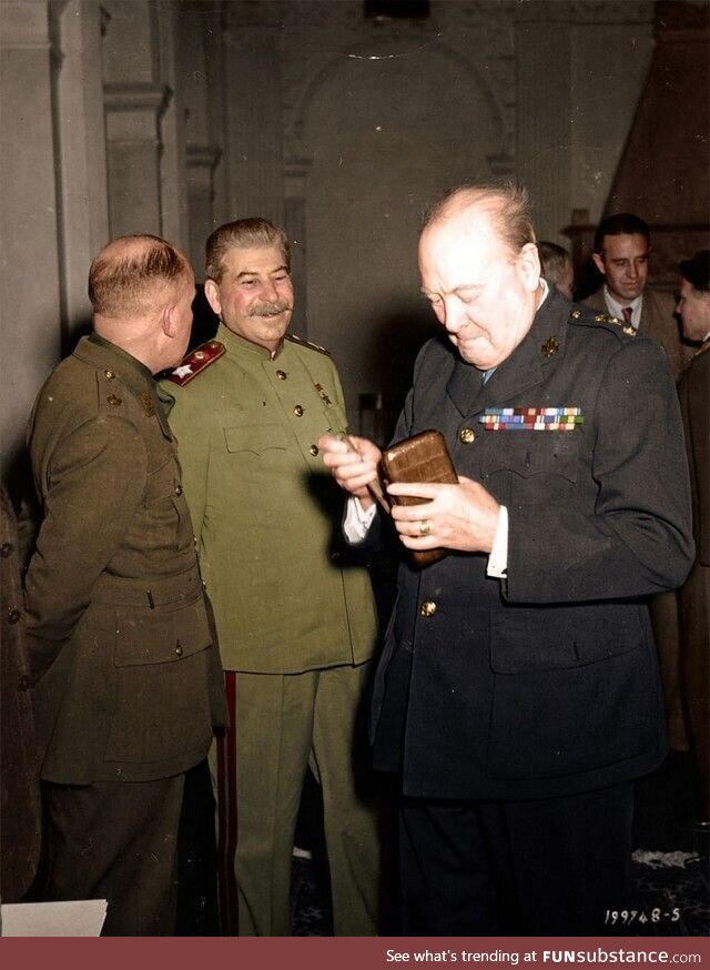 Churchill is trying to remember which of the cigars is poisoned in order to give it to