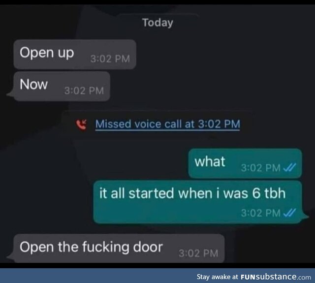 Oh, the door