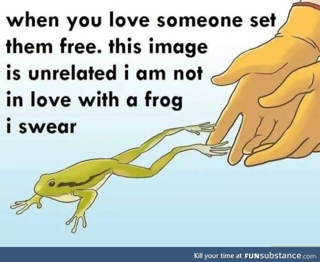 There is no shame loving frogs my dude :)