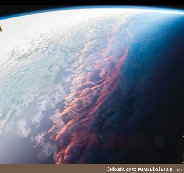 This is what sunset looks like from space