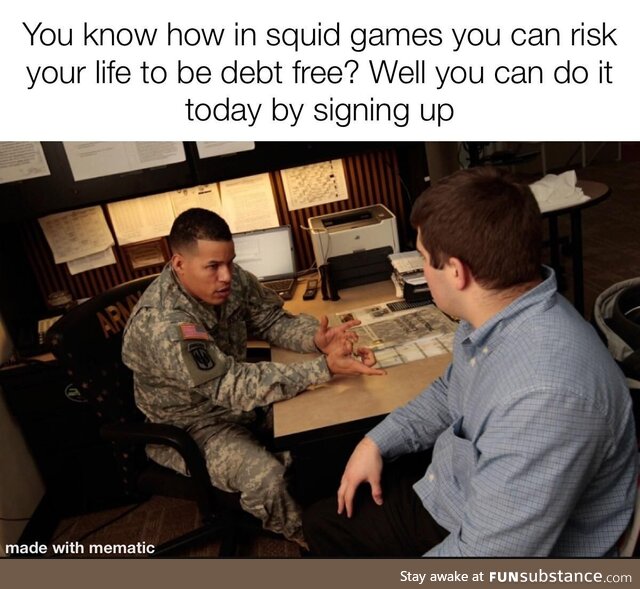 US Army squid games