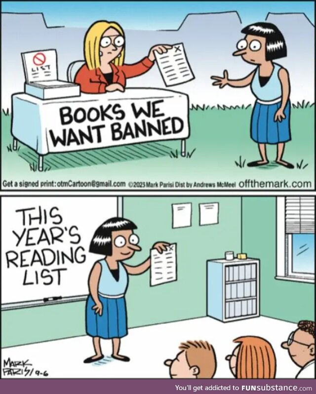 Banned books are mandatory reading