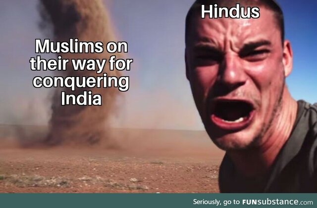 Muslim and Hindus were at war for 1070 years and Historians believe it had at last 400