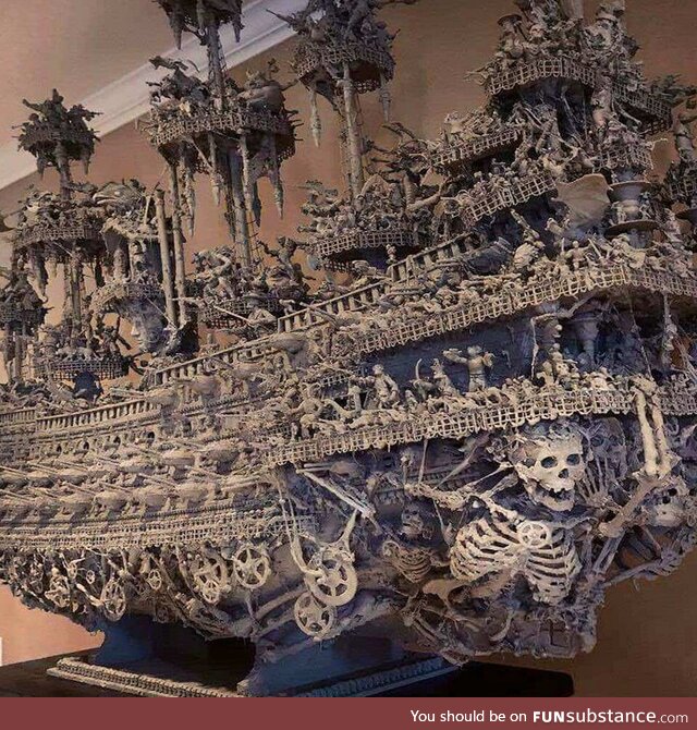 Hand made ghost ship