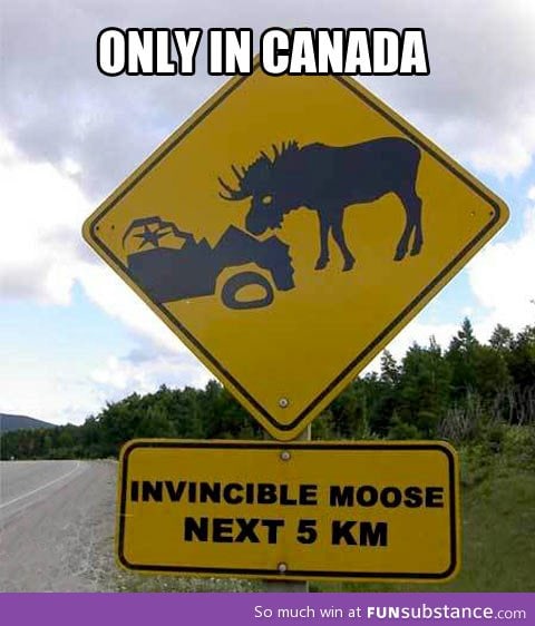 Canadian road sign