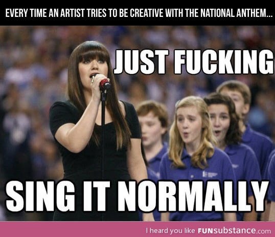 Whenever a singer tries to get creative