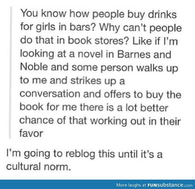 Buying books instead