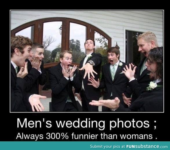 Men in wedding photos