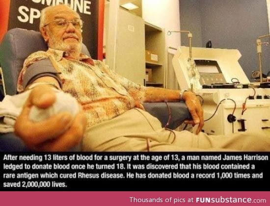 Blood donor hero!