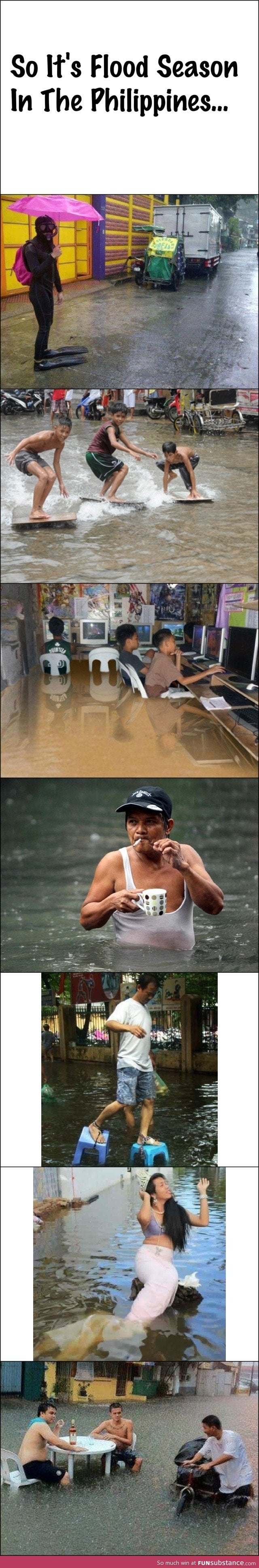 Flood season in the philippines