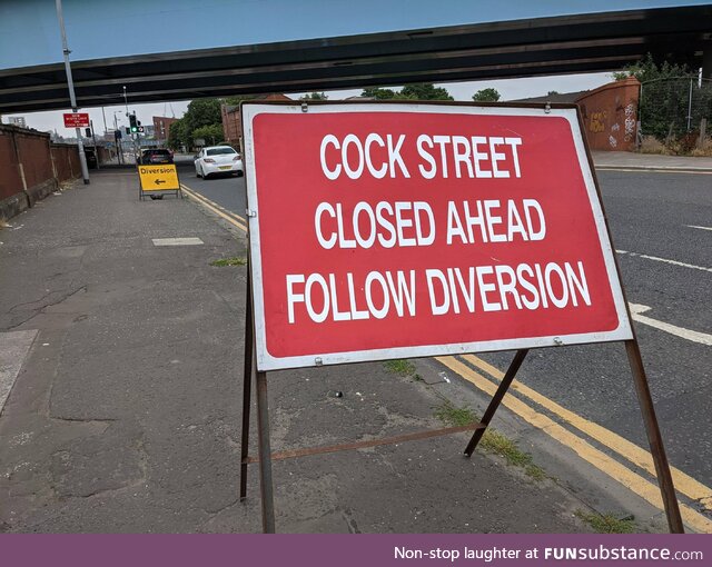 Cook Street is closed. This is how Glasgow announces it