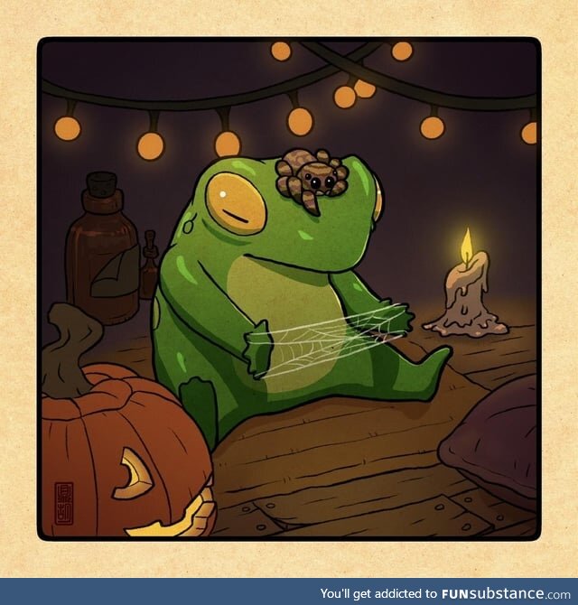 Froggos '23 #280/Spooktober Day 16 - A Smol Friend