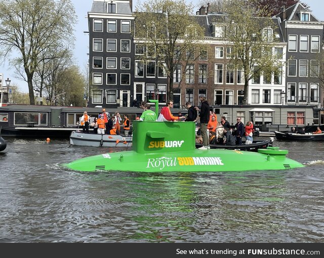 Subway submarine I saw in Amsterdam today