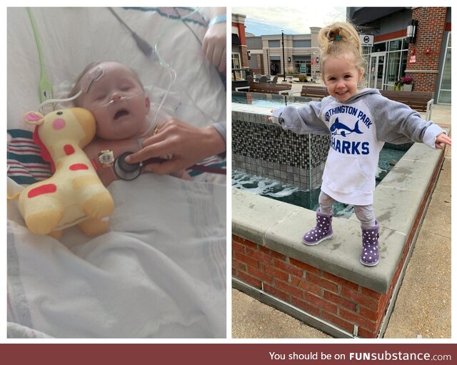 4 years ago, my daughter had open heart surgery for Tetrology of Fallot. Today, my heart