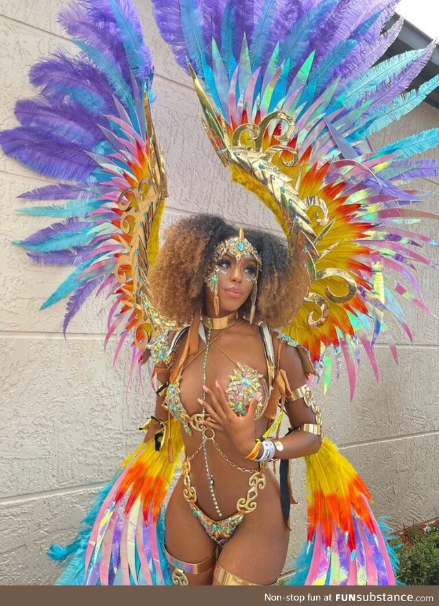 Haitian woman at Miami Carnival 2021 ????