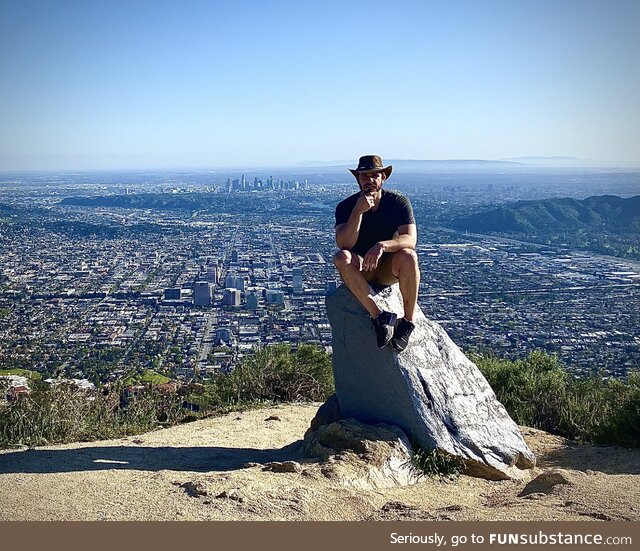 Me Ontop of the Verdugo Mountains in Burbank, California